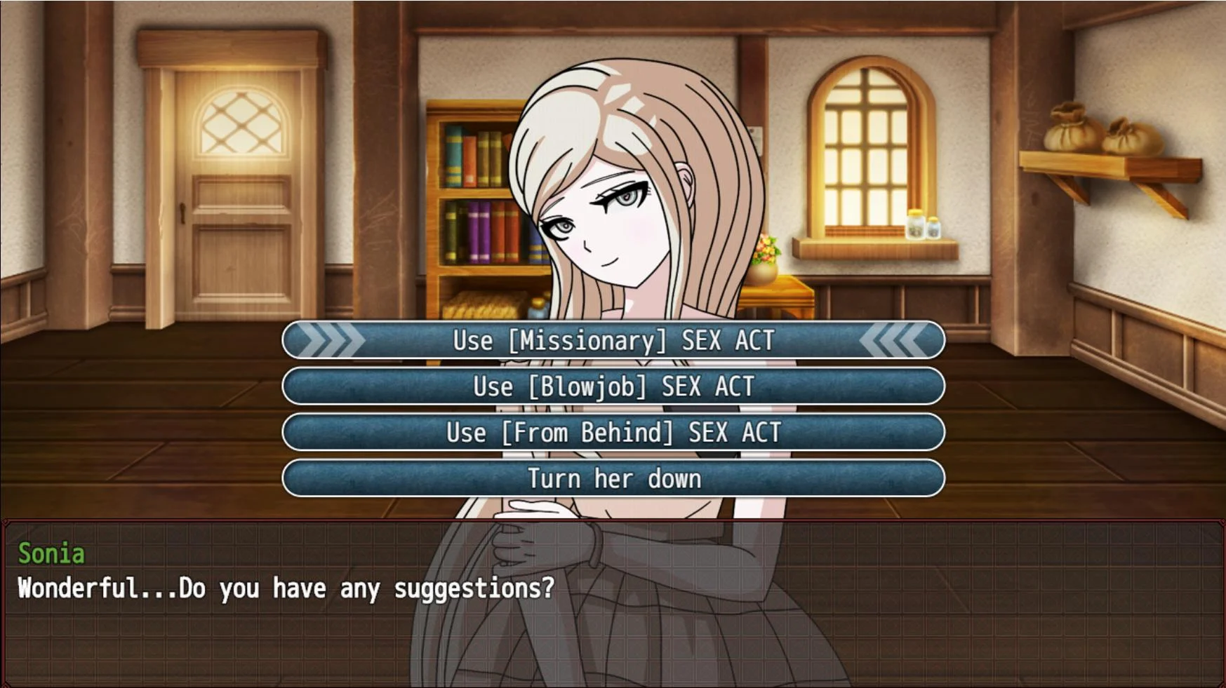 Housemaid ladies disturb my study